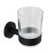 Bekerhouder Incl Glas Mat Zwart | Nox