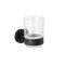 Bekerhouder Incl Glas Mat Zwart | Nox