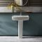 Wastafel met Zuil 60cm 1 x Kraangat Wit | Sandford