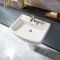 Wastafel met Zuil 60cm 1 x Kraangat Wit | Sandford