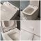 Toilet Staand Keramisch Vierkant Inclusief Soft-close WC-Bril Wit | Milton