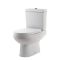 Duoblok Toilet - Achter Onder (AO) Aansluiting - Modern met Soft-Close Toiletzitting | Keuze Afwerking Spoelknop | Covelly
