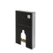 Stortbak Ombouw Staand Dubbele Spoelknop 3/6 Liter Zwart 50cm | Saru