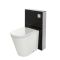 Stortbak Ombouw Staand Dubbele Spoelknop 3/6 Liter Zwart 50cm | Saru