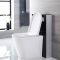 Stortbak Ombouw Staand Dubbele Spoelknop 3/6 Liter Zwart 50cm | Saru