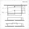 Hangende Wastafel Rechthoekig 75cm x 42cm (1 Kraangat) Zwart | Nox