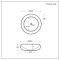 Opzetwastafel Rond 36cm (Geen Kraangaten) - Marmereffect | Alden