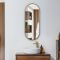 Wandspiegel Ovaal 100cm x 40cm - Satijn Goud | Gianna