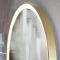 Wandspiegel 60cm Rond met LED-Verlichting Modern - Satijn Goud | Camila
