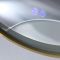 Wandspiegel 60cm Rond met LED-Verlichting Modern - Satijn Goud | Camila