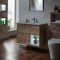Wastafelmeubel Hangend 81cm met Wastafel en Open Plank | Keuze Afwerking, Wastafel en LED-Verlichting | Hoxton