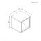 Wandkast Open Modern 30cm x 30cm | Keuze Afwerking | Optie voor LED-Verlichting | Hoxton