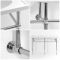 Dubbele Wastafel 120cm met Metalen Frame Klassiek Chroom | Elizabeth