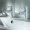 Paar Moderne Wastafelkranen - Chroom | Como