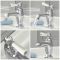 Hudson Reed Elizabeth - Wastafelmengkraan 1-Gats Klassiek met Hendel - Chroom en Wit