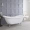 Badkamerset Klassiek - Vrijstaand Bad, Duoblok Toilet en Wastafel 56cm met Frame | Keuze uit 1, 2 of 3 Kraangaten | Richmond