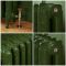 Gietijzeren Radiator met 2 Kolommen - Duck Green W55 van Farrow & Ball | 51cm Hoog  x  Kies de Breedte | Charlotte