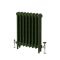 Gietijzeren Radiator met 3 Kolommen - Duck Green W55 van Farrow & Ball | 56cm Hoog  x  Kies de Breedte | Mercury