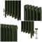 Gietijzeren Radiator met 3 Kolommen - Duck Green W55 van Farrow & Ball | 76cm Hoog x Kies de Breedte | Mercury