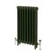 Gietijzeren Radiator met 3 Kolommen - Duck Green W55 van Farrow & Ball | 76cm Hoog x Kies de Breedte | Mercury
