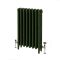 Gietijzeren Radiator met 4 Kolommen - Duck Green W55 van Farrow & Ball | 56cm Hoog  x  Kies de Breedte | Mercury