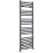 Handdoekradiator Dual Fuel / Hybride Antraciet Vlak - Incl. Verwarmingselement, T-Stuk en Radiatorkranen | Keuze Afmeting | Neva
