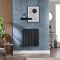 Elektrische Design Radiator Horizontaal Zwart | Keuze Afmeting | Keuze WiFi Thermostaat | Vaste Bedrading of met Stekker | Revive - ECOSO van Hudson Reed