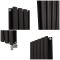 Design Radiator Elektrisch Verticaal - Grijs (Carbon Grey) | Keuze Afmeting en Opties voor Thermostaat, WiFi Verwarmingselement en Kabelafdekking | Revive
