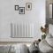 Elektrische Design Radiator Horizontaal Wit | Keuze Afmeting | Keuze WiFi Thermostaat | Vaste Bedrading of met Stekker | Sloane - ECOSO van Hudson Reed