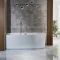 Hoekbad 170cm x 80cm Modern Geribbeld | Keuze Linker of Rechter Uitvoering | Keuze Afwerking Overloop | Florence