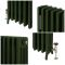 Gietijzeren Radiator met 4 Kolommen - Duck Green W55 van Farrow & Ball | 35,7cm Hoog  x  Kies de Breedte | Isabel