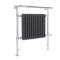 Elektrische Handdoekradiator Klassiek Antraciet H.93cm Incl. Standaard Verwarmingselement | Keuze Afmeting | Elizabeth