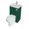 Toilet en Fontein Combinatie Modern Incl. WC-ombouw en Verbogen Reservoir 50cm x  89cm | Keuze Afwerking Ombouw en Spoelknop | Cluo