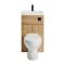 Toilet en Fontein Combinatie Modern Incl. WC-ombouw en Verbogen Reservoir 50cm x  89cm | Keuze Afwerking Ombouw en Spoelknop | Cluo