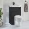 Toilet en Fontein Combinatie Modern Incl. WC-ombouw en Verbogen Reservoir 50cm x  89cm | Keuze Afwerking Ombouw en Spoelknop | Cluo