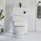 Exton Toilet en Fontein Combinatie Modern Incl. WC-ombouw en Verbogen Reservoir 50cm x 89cm | Keuze Afwerking Ombouw en Spoelknop | Cluo