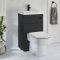 Exton Toilet en Fontein Combinatie Modern Incl. WC-ombouw en Verbogen Reservoir 50cm x 89cm | Keuze Afwerking Ombouw en Spoelknop | Cluo