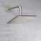 Regendouchekop 20 x 20 cm  Massief Messing  - Geborsteld Nikkel