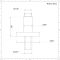 Plafond Douche-arm Verchroomd Messing 5cm