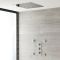 Doucheset - 2-Weg Thermostatische Douchekraan met Plafond Douchekop en Zijdouches Chroom | Kubix