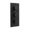Doucheset - 2-Weg Thermostatische Douchekraan met Plafond Douchekop en Handdouche Zwart | Nox