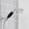 Hudson Reed Elizabeth - Douchekolom Klassiek 3-Weg Thermostatische Opbouw Douchekraan, Douchekop, Handdouche en Baduitloop Chroom en Zwart