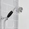 Hudson Reed Elizabeth - Douchekolom Klassiek 3-Weg Thermostatische Opbouw Douchekraan, Douchekop, Handdouche en Baduitloop Chroom en Zwart