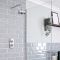 Doucheset Klassiek Inbouw 1-Weg Thermostatisch Douchekop 15cm Rond Chroom en Wit | Elizabeth