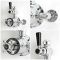 Hudson Reed Elizabeth - Douchekolom Klassiek Opbouw 2-Greeps 2-Weg Thermostatisch Douchekop 19cm Rond Handdouche Chroom en Zwart