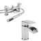 Wastafelmengkraan en Badmengkraan met Handdouche Watervaluitloop Chroom | Razor