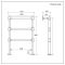 Elektrische Handdoekradiator Klassiek Geborsteld Brons 96,6cm x 67,3cm | Countess