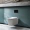 Hangend Toilet Modern Wit met Kort Muurframe | Keuze Bedieningsplaat | Sandford