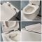 Hangend Toilet Randloos Modern Wit met Hoog Muurframe | Keuze Bedieningsplaat | Otterton