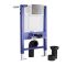 Hangend Toilet Randloos Modern Wit met Kort Muurframe | Keuze Bedieningsplaat | Exton